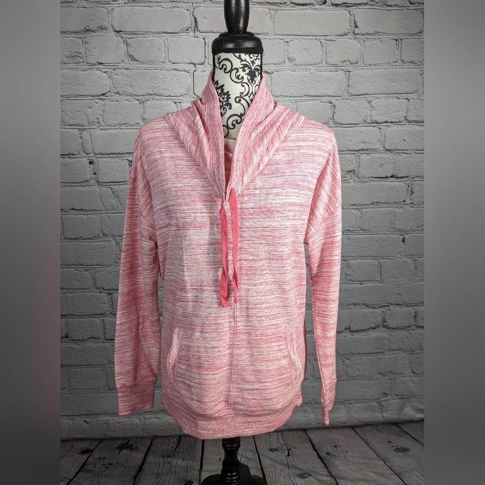 Xersion women's long sleeve stretch knit geometric print size small pocket BBIN